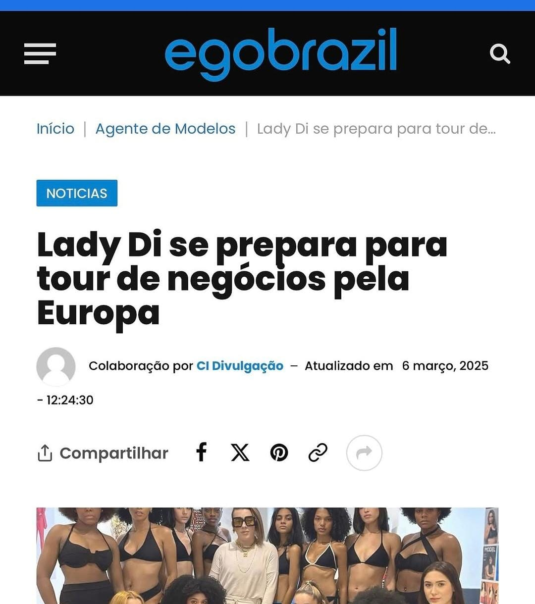Matéria: Lady Di se prepara para tour de negócios pela Europa